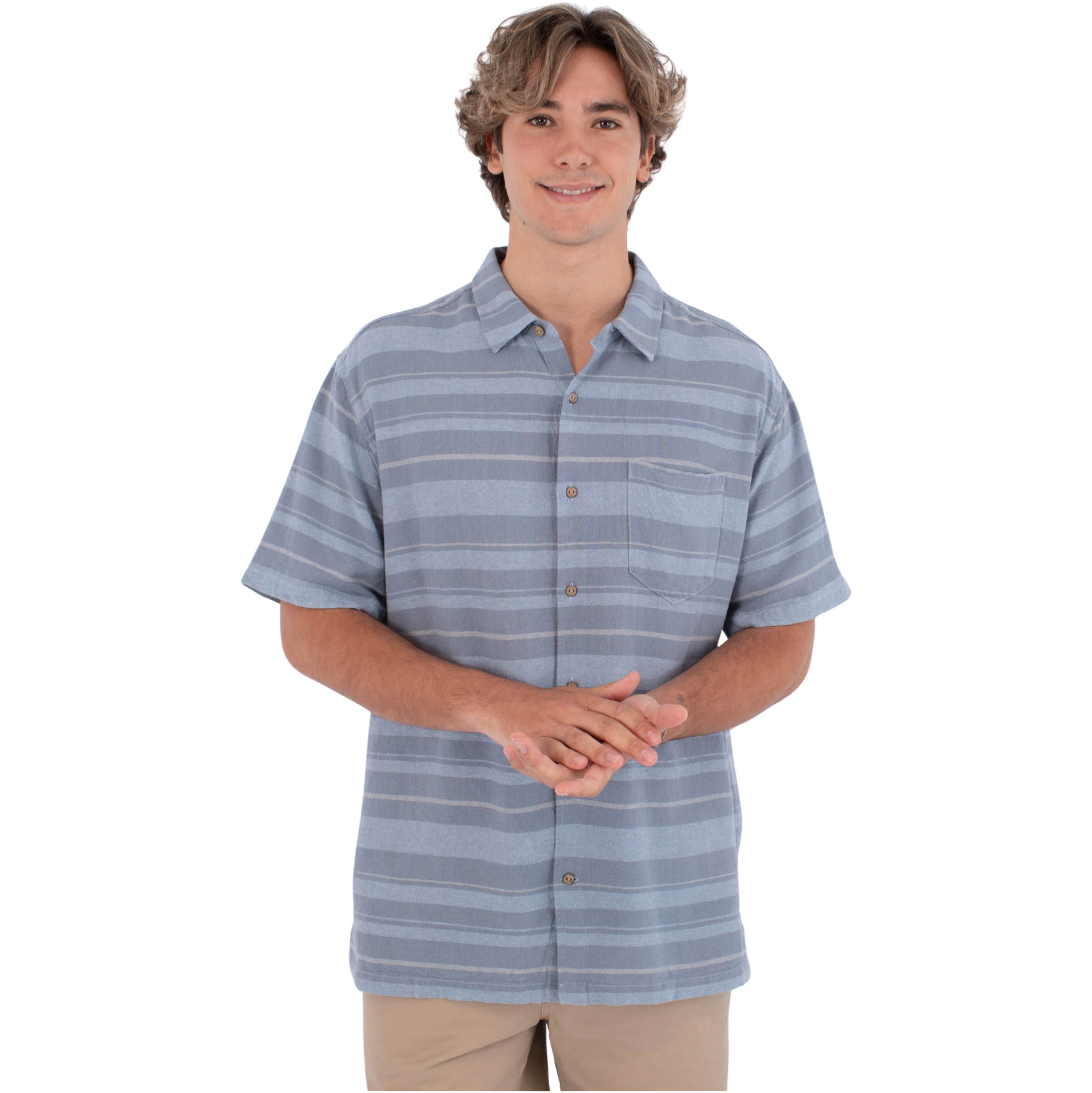 2026 Hurley M&auml;nner Oceanside Hemden HSP25MMVS02417420 - Blue
